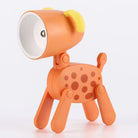 Lumibubs Mini Folding Animal Desk Lamp, Cute Dog & Deer LED Night Light for Kids - B Orange dog - Night Light