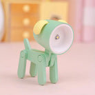 Lumibubs Mini Folding Animal Desk Lamp, Cute Dog & Deer LED Night Light for Kids - Green dog - Night Light