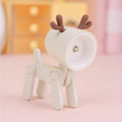 Lumibubs Mini Folding Animal Desk Lamp, Cute Dog & Deer LED Night Light for Kids - Off white deer - Night Light