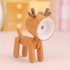 Lumibubs Mini Folding Animal Desk Lamp, Cute Dog & Deer LED Night Light for Kids - Orange deer - Night Light