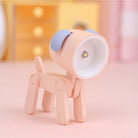 Lumibubs Mini Folding Animal Desk Lamp, Cute Dog & Deer LED Night Light for Kids - Pink dog - Night Light