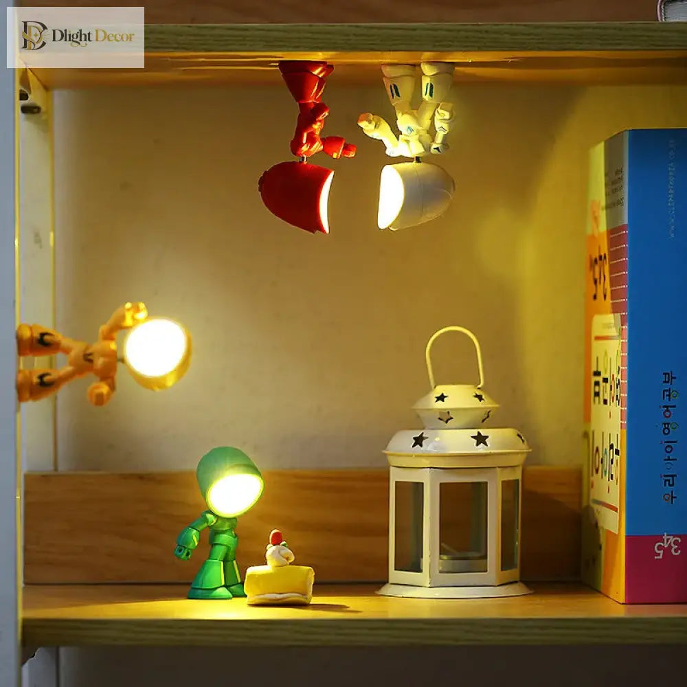 Lumibubs Mini Soldier Desk Lamp, Poseable Adjustable LED Night Light for Kids & Desk Decor - Night Light