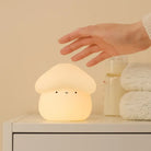 Lumibubs Mushroom Night Light, Touch Dimmable USB Rechargeable Silicone Bedside Lamp - 1pc - Table Lamp
