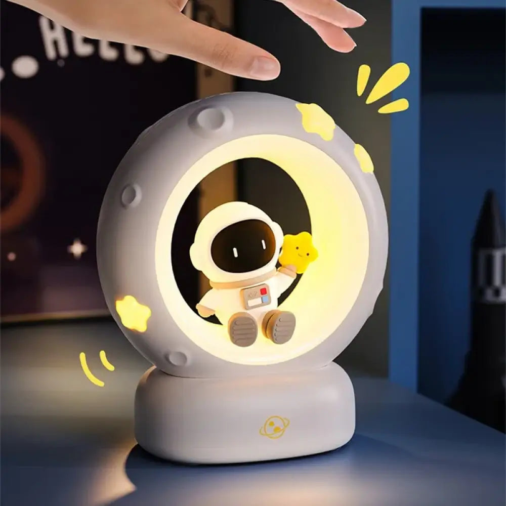 Lumibubs Panda Astronaut Night Light, 3-Level Dimmable USB Rechargeable Kids Bedside Lamp - Night Light