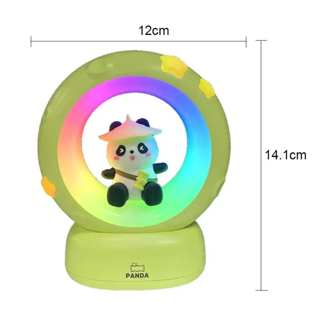 Lumibubs Panda Astronaut Night Light, 3-Level Dimmable USB Rechargeable Kids Bedside Lamp - Panda RGB - Night Light