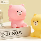 Lumibubs Pastel Bear Vinyl Night Light, Tap Control Colour Changing LED Lamp for Kids - Night Light