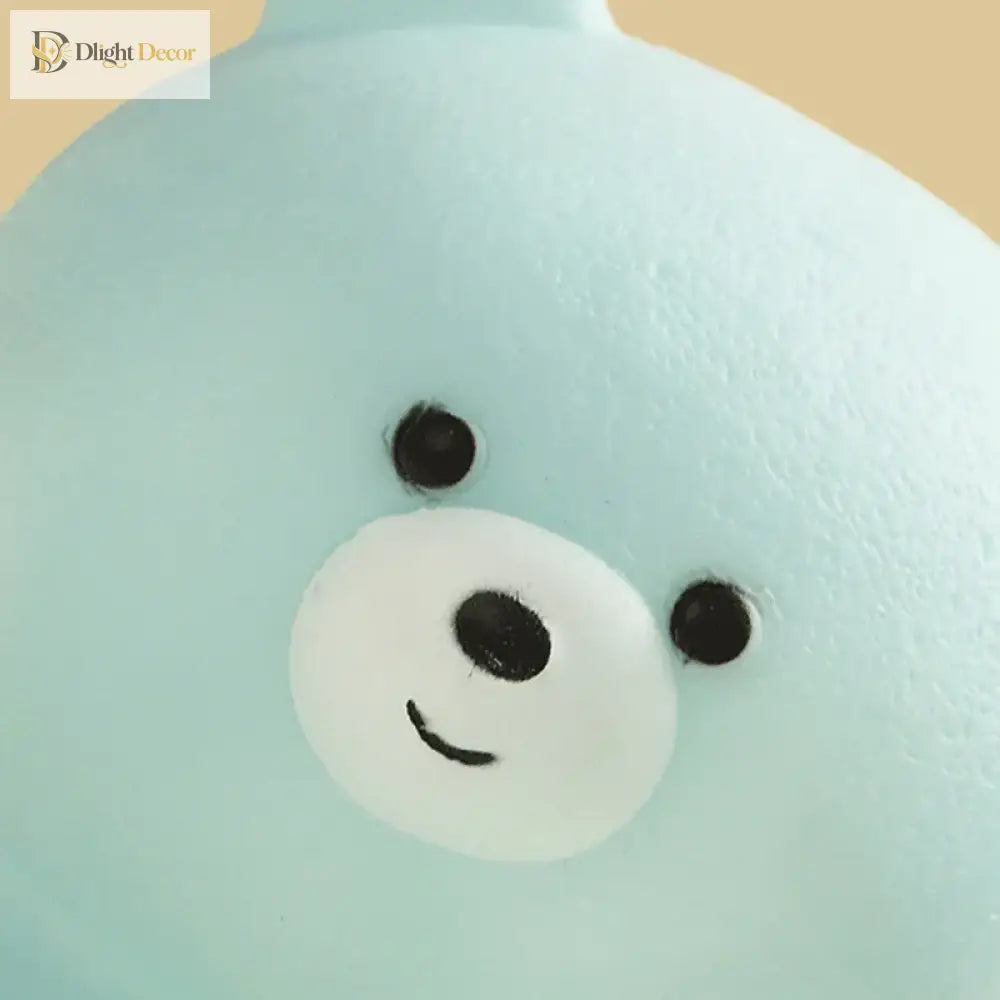 Lumibubs Pastel Bear Vinyl Night Light, Tap Control Colour Changing LED Lamp for Kids - Night Light