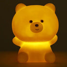 Lumibubs Pastel Bear Vinyl Night Light, Tap Control Colour Changing LED Lamp for Kids - Night Light