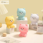 Lumibubs Pastel Bear Vinyl Night Light, Tap Control Colour Changing LED Lamp for Kids - Night Light
