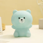 Lumibubs Pastel Bear Vinyl Night Light, Tap Control Colour Changing LED Lamp for Kids - Blue - Night Light