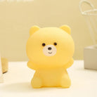 Lumibubs Pastel Bear Vinyl Night Light, Tap Control Colour Changing LED Lamp for Kids - Yellow - Night Light