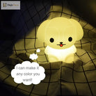 Lumibubs Rainbow Puppy Night Light, 9 Colour Remote Control Rechargeable Silicone Dog Lamp - Night Light