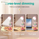 Lumibubs Reading Bear Desk Lamp, 3-Level Dimming Study Light with Phone Holder for Kids - Night Light