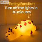 Lumibubs Sleeping Giraffe Night Light, 3-Level Touch Sensor Rechargeable Silicone Kids Lamp - Night Light