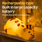 Lumibubs Sleeping Giraffe Night Light, 3-Level Touch Sensor Rechargeable Silicone Kids Lamp - giraffe - Night Light