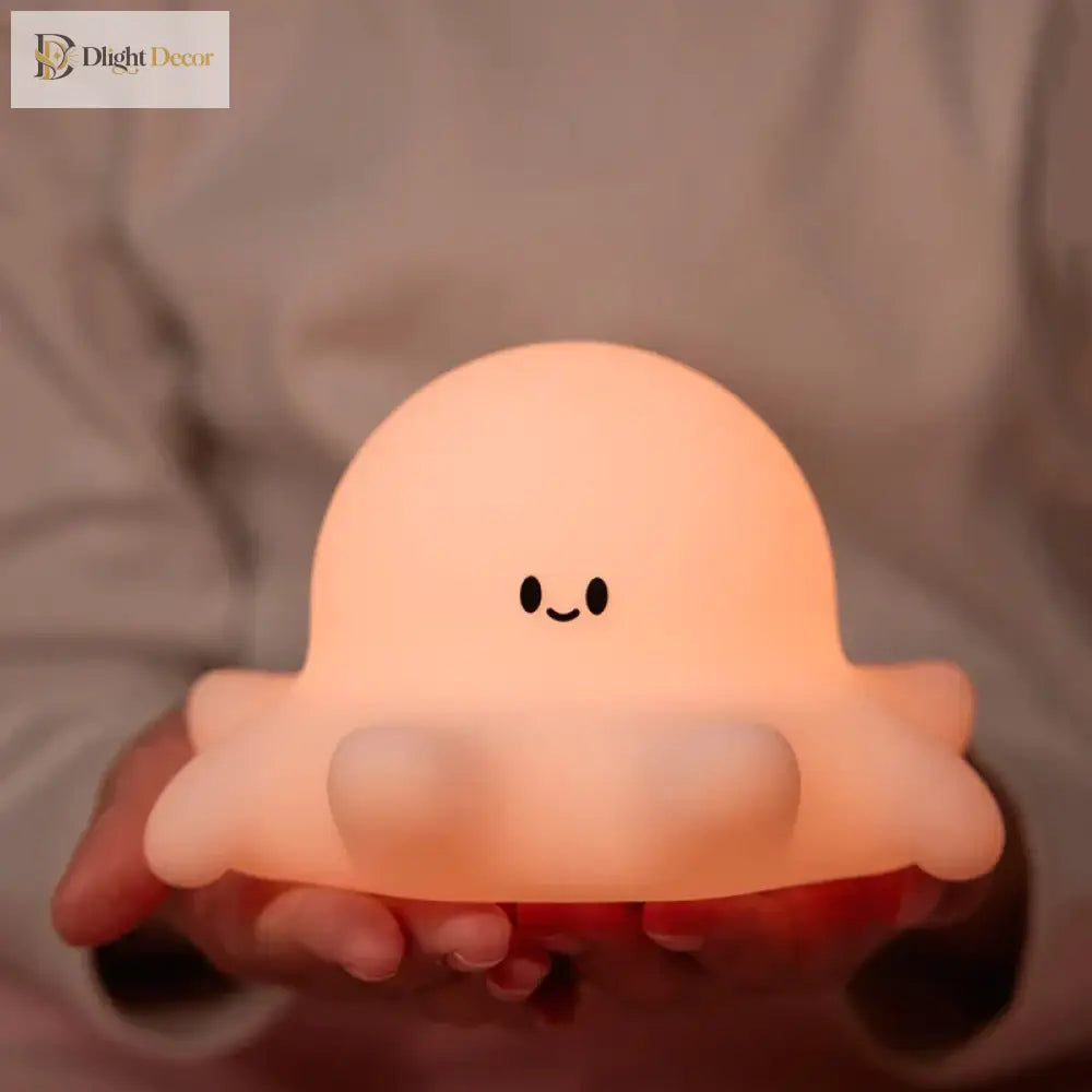 Lumibubs Sleepy Panda Night Light, Pat Control Rechargeable Silicone Bedside Lamp - Night Light