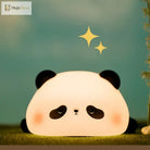Lumibubs Sleepy Panda Night Light, Pat Control Rechargeable Silicone Bedside Lamp - Night Light