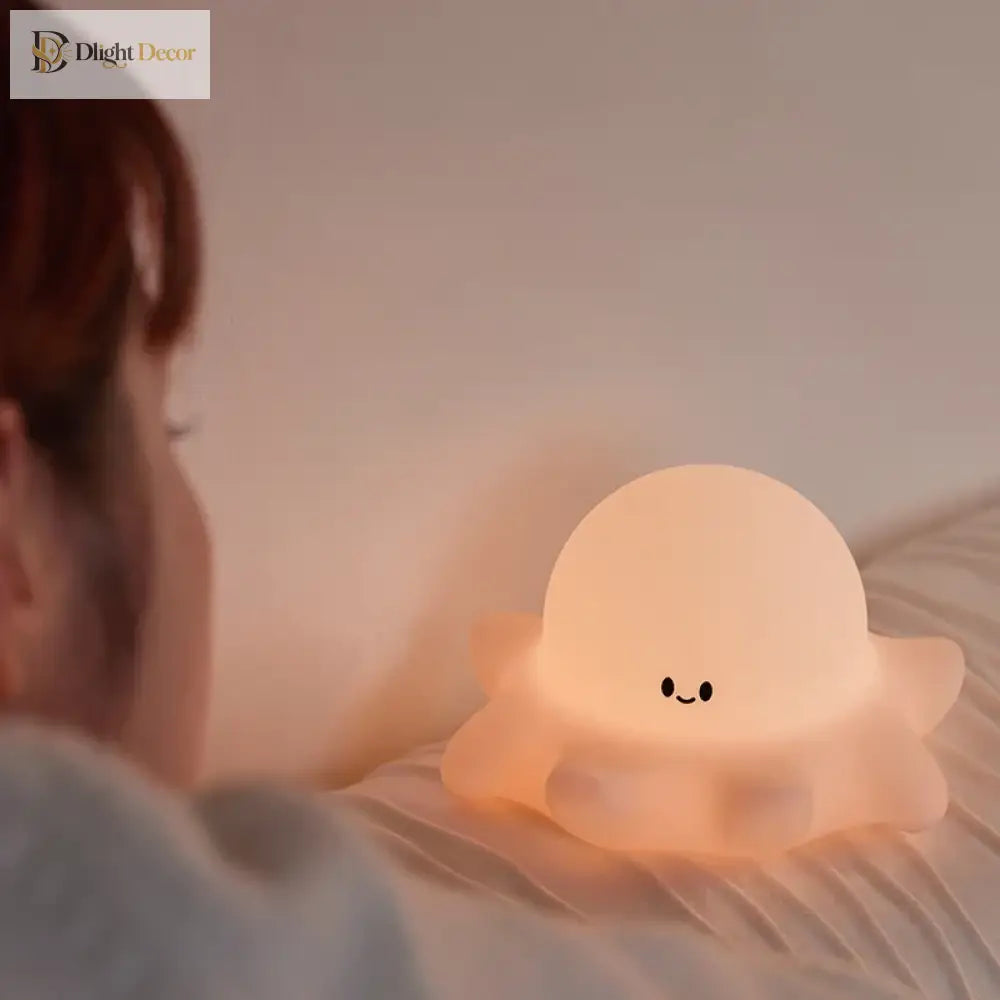 Lumibubs Sleepy Panda Night Light, Pat Control Rechargeable Silicone Bedside Lamp - Night Light