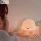 Lumibubs Sleepy Panda Night Light, Pat Control Rechargeable Silicone Bedside Lamp - Night Light