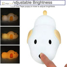 Lumibubs Sleepy Puppy Night Light, Touch Sensor Rechargeable Silicone Dog Lamp for Kids - Papa Puppy - Night Light