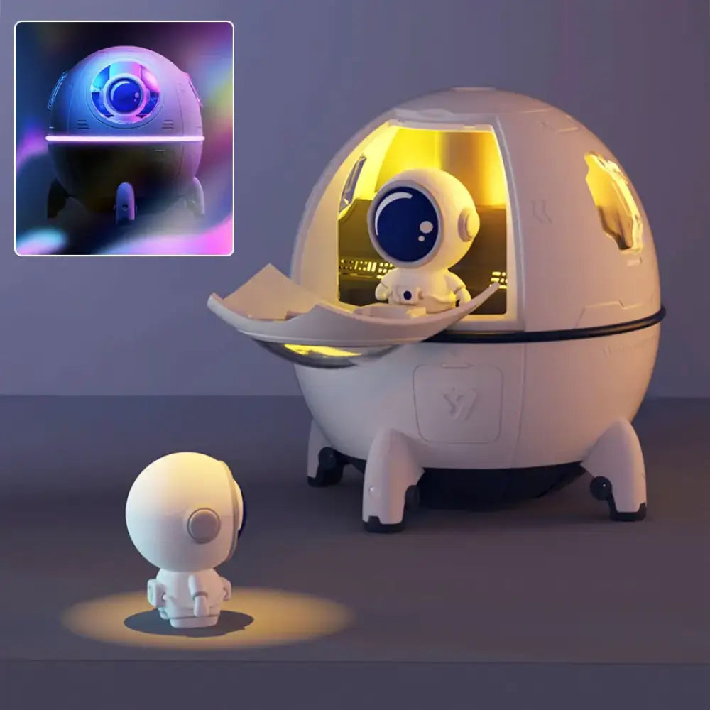 Lumibubs Space Capsule Night Light & Humidifier, 3-in-1 Astronaut Atmosphere Lamp for Kids Bedroom - Night Light