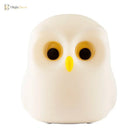 Lumibubs Wise Owl Night Light, RGB Colour Changing Touch Rechargeable Silicone Kids Lamp - Table Lamp