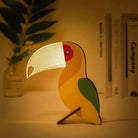 Lumibubs Wooden Animal Glow Lamp, Laser Cut LED Night Light for Kids Bedroom & Home Decor - A2 - Table Lamp