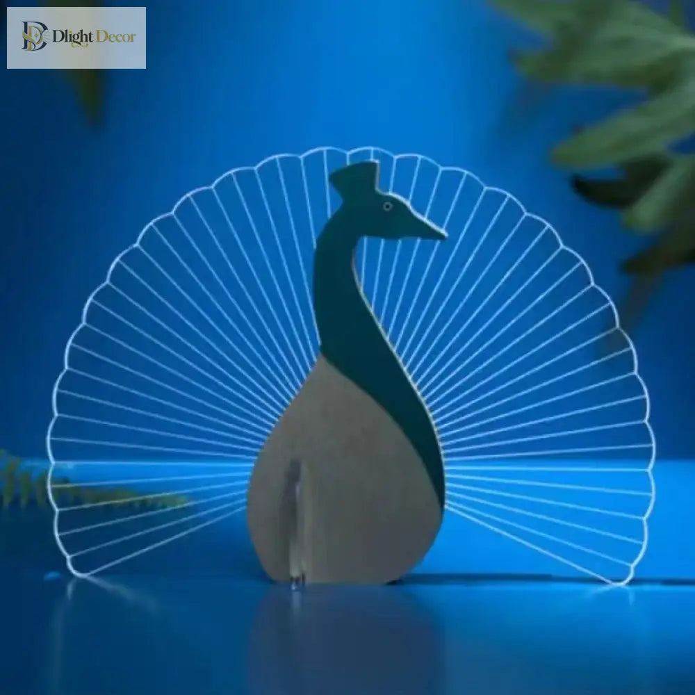 Lumibubs Wooden Animal Glow Lamp, Laser Cut LED Night Light for Kids Bedroom & Home Decor - Table Lamp