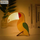 Lumibubs Wooden Animal Glow Lamp, Laser Cut LED Night Light for Kids Bedroom & Home Decor - Table Lamp