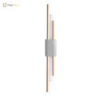 Luminescent Lines: Modern Led Wall Light With Marble Accents
