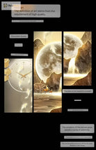 Dlight Decor Luminous Wall Clock with Elegant Glow Wall Art