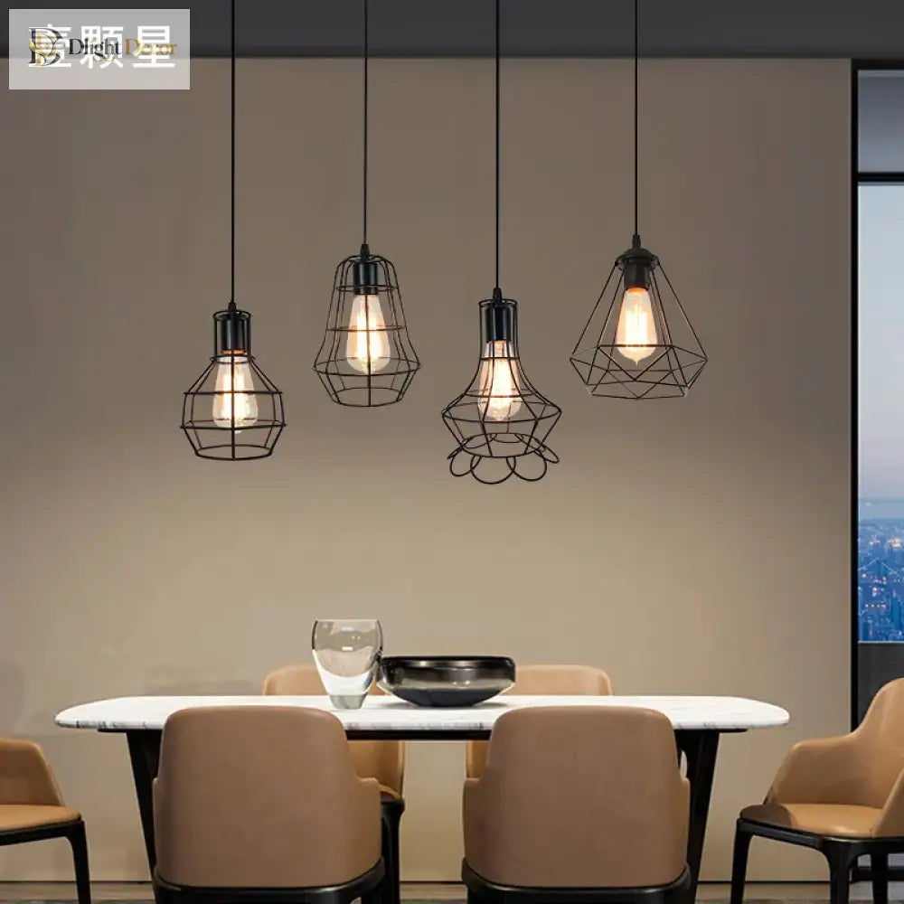 Luna Industrial Retro Style Pendant Light Lights