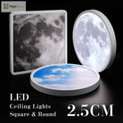 Sky Smart Lamps Led Ceiling Light Fixture - Moon Lights With App Remote Control Ideal For Living