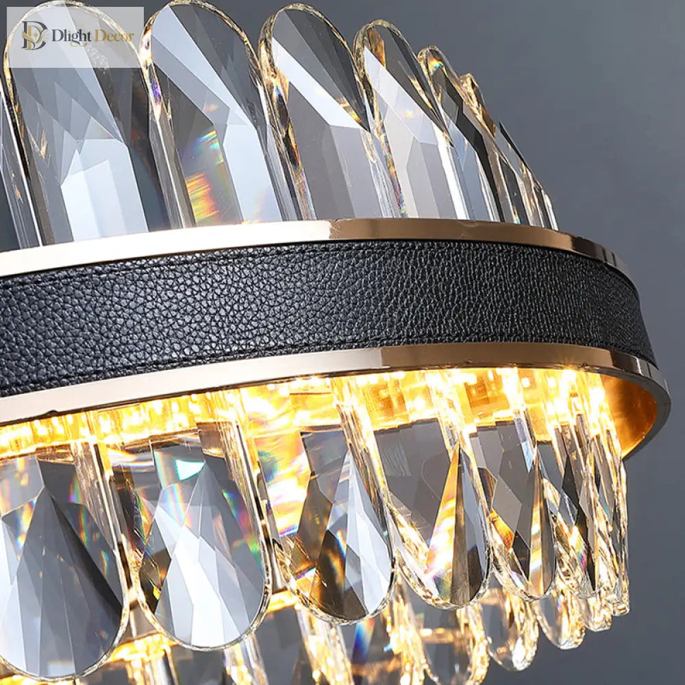 Luna’s Modern Black Crystal Chandelier: Elegance And Simplicity