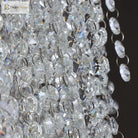 Luxurious Modern Crystal Chain Chandelier - A Dazzling Dining Room Centerpiece With Rectangle