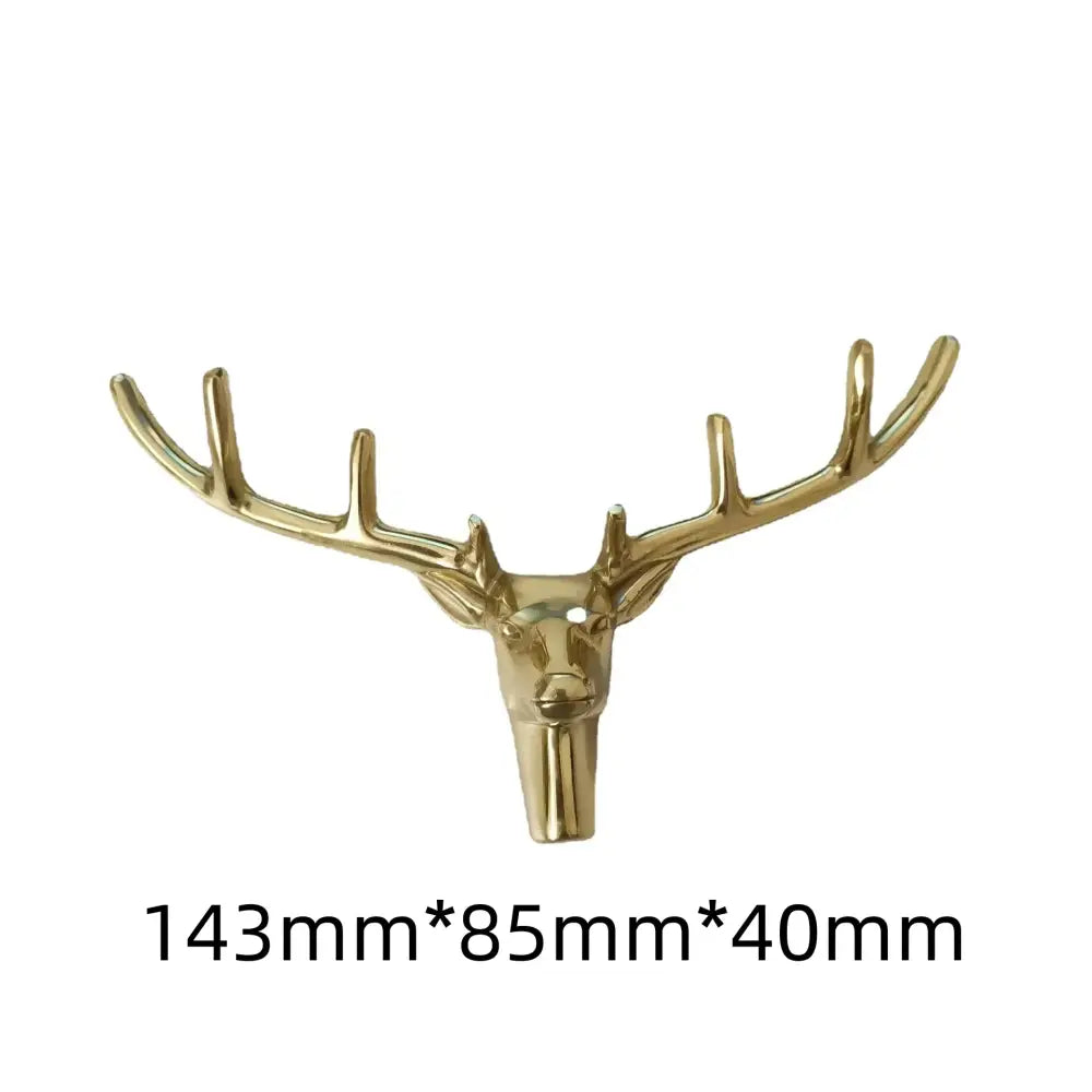 Luxury Brass Solid Handle Pure Copper Animal Shape High-grade Gold Wardrobe Dresser Drawer Cabinet Pulls Furniture