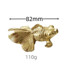 Luxury Brass Solid Handle Pure Copper Animal Shape High-grade Gold Wardrobe Dresser Drawer Cabinet Pulls Furniture
