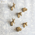 Luxury Brass Solid Handle Pure Copper Animal Shape High-grade Gold Wardrobe Dresser Drawer Cabinet Pulls Furniture