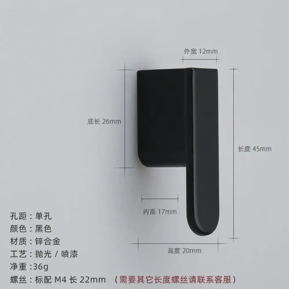 Luxury Zinc Alloy Cabinet Handles - Modern Drawer Pulls for Wardrobes Closets and Furniture Black Handles
