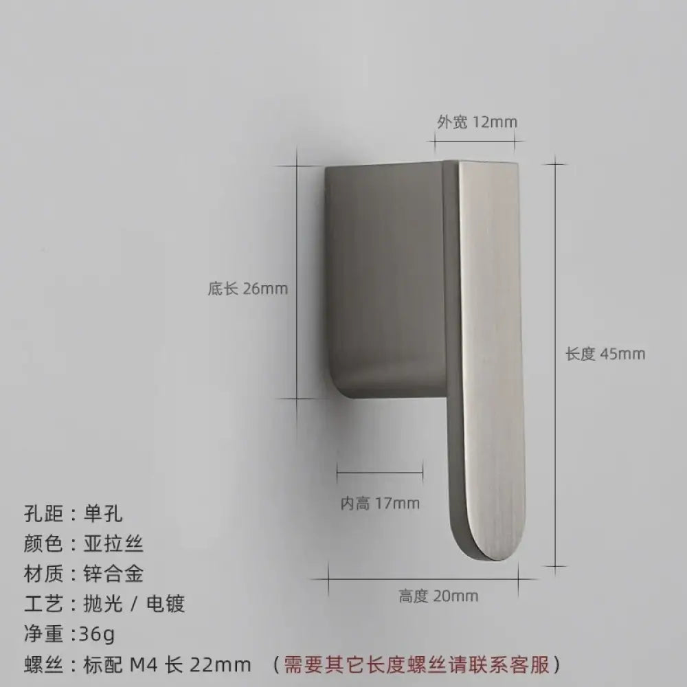 Luxury Zinc Alloy Cabinet Handles - Modern Drawer Pulls for Wardrobes Closets and Furniture Nickel drawing Handles
