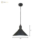 Lydia Charming Conical Pendant: Farmhouse Flair For Any Room