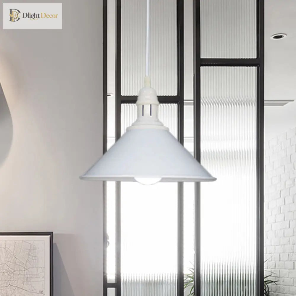 Lydia Charming Conical Pendant: Farmhouse Flair For Any Room