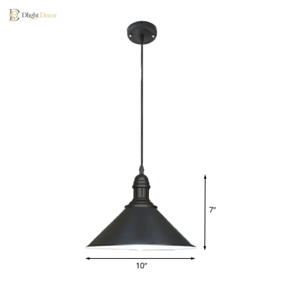 Lydia Charming Conical Pendant: Farmhouse Flair For Any Room