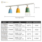 Macaron Nordic Track Light Modern COB Rail Spotlight Living Room Restaurant Wooden Ceiling Lights Commercial Shop Light
