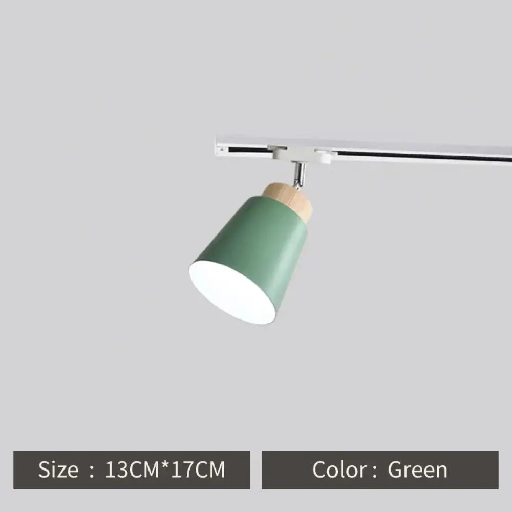 Macaron Nordic Track Light Modern COB Rail Spotlight Living Room Restaurant Wooden Ceiling Lights Commercial Shop Light