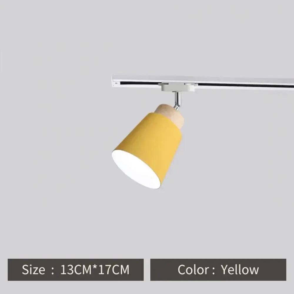 Macaron Nordic Track Light Modern COB Rail Spotlight Living Room Restaurant Wooden Ceiling Lights Commercial Shop Light