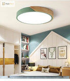 Macaron Round Led Ceiling Lamp - Modern Simple Atmosphere Lighting Fixture For Home Decor Ceiling