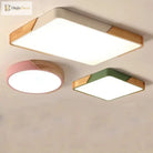 Macaron Round Led Ceiling Lamp - Modern Simple Atmosphere Lighting Fixture For Home Decor Ceiling
