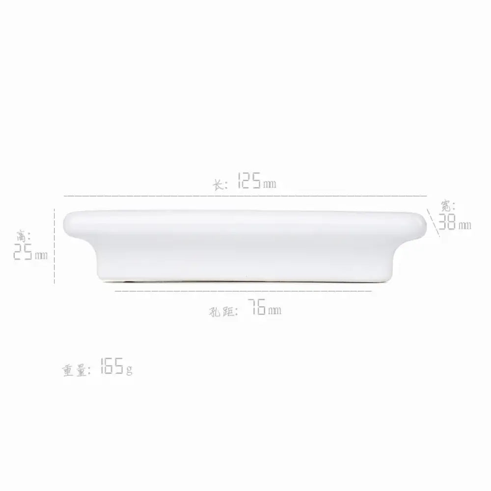Macaron Series Ceramic Wardrobe Handles – Children’s Room Door Knobs and Cabinet Pulls 2115-Porcelain white Handles