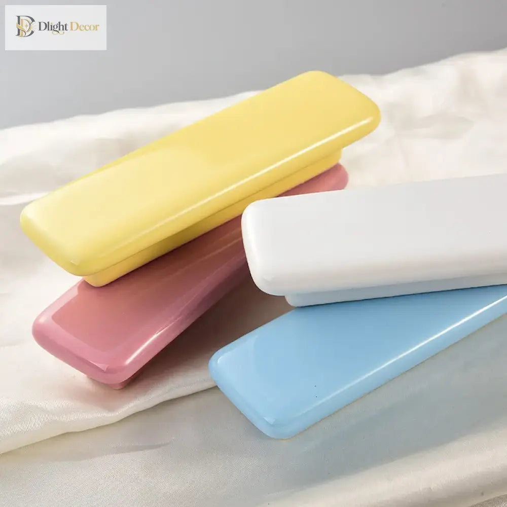 Macaron Series Ceramic Wardrobe Handles – Children’s Room Door Knobs and Cabinet Pulls Handles